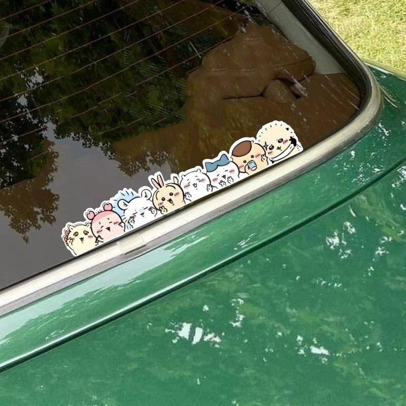 Car Accessories Girl - Kawaii Chiikawa Cute Cartoon Static Cling