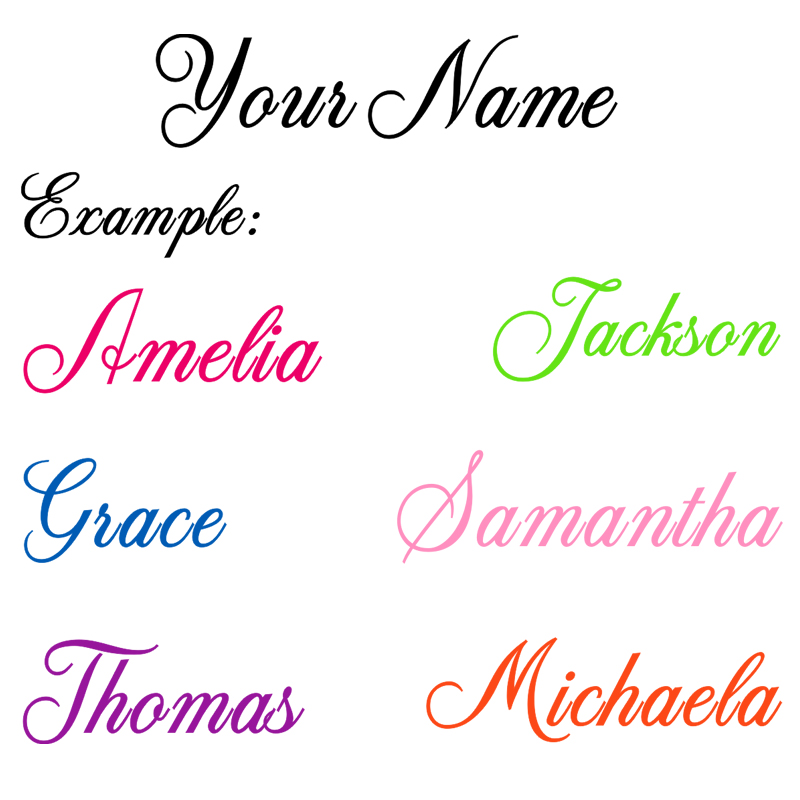 Car Accessories Girl - Personalized Name Vinyl Decal Wall Sticker