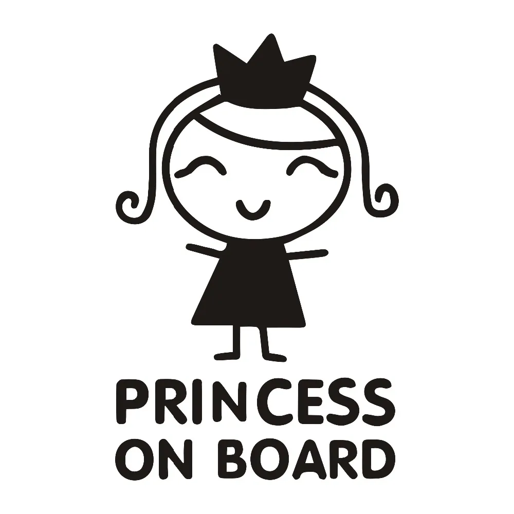 Car Accessories Girl - Car Stickers Personality Princess on Board