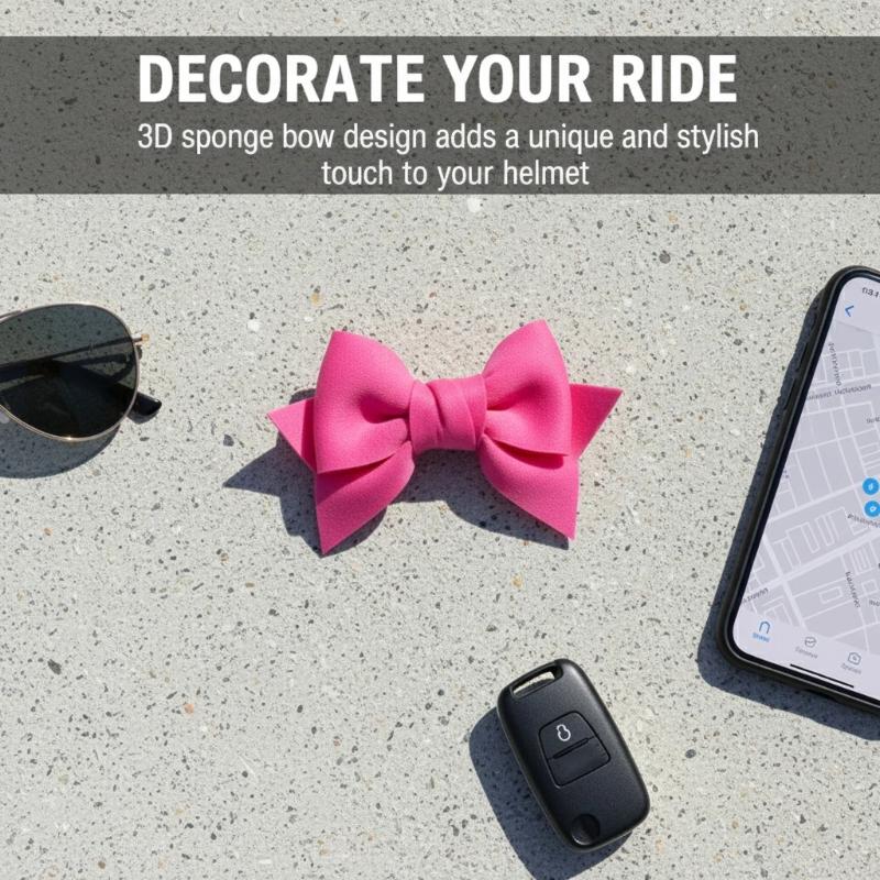 Motorcycle Helmet Bow Decorati - Car Accessories Girl 评论和价格