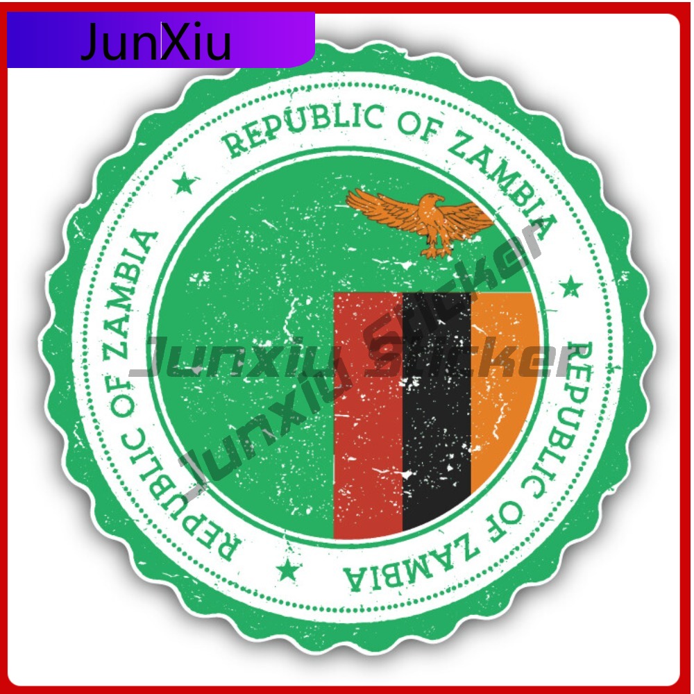 Zambia Grunge World Flag Stamp - Car Accessories Zambia 评论和价格
