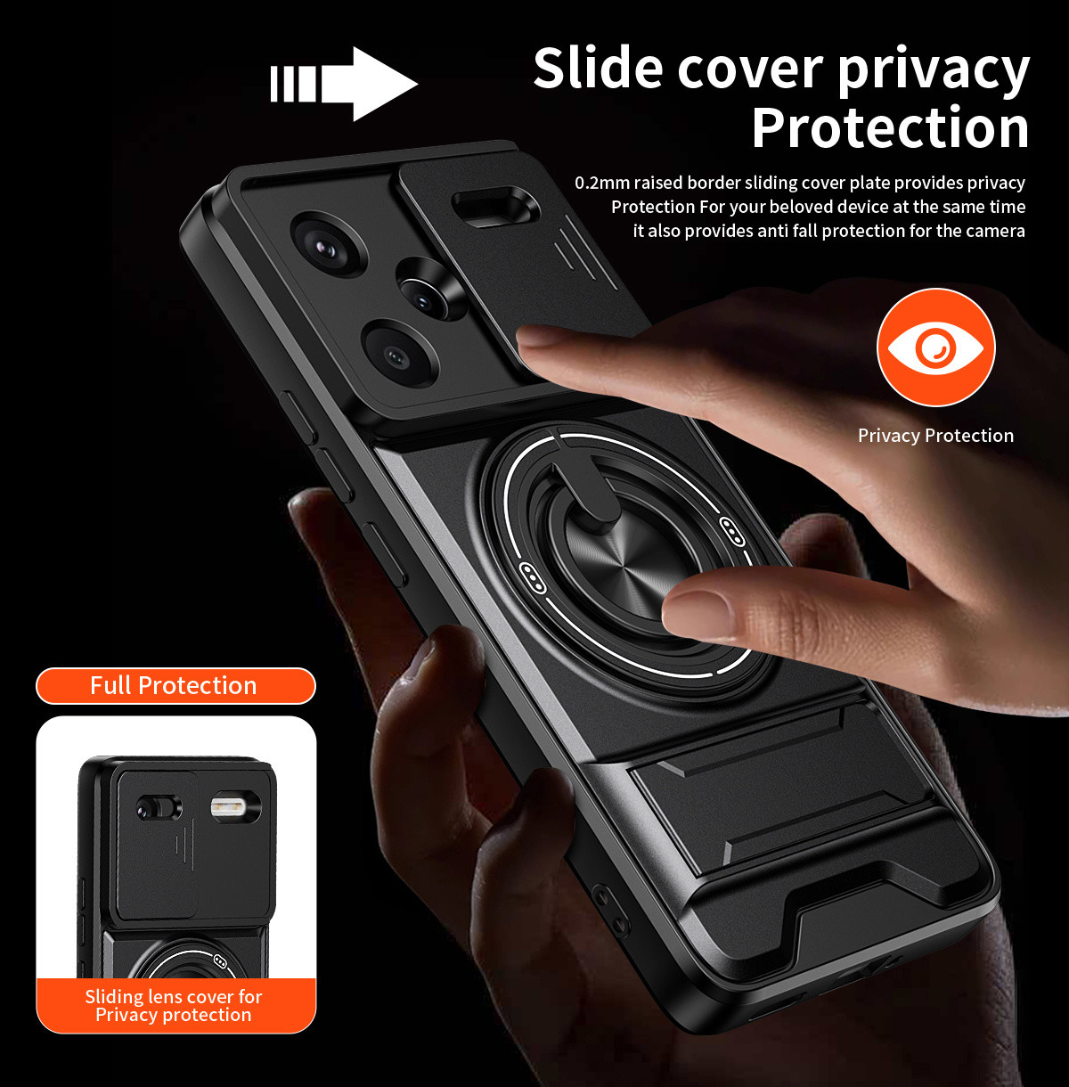 Lens Slide Camera Phone Case f - Car Phone Holder Magnetic 评论和价格